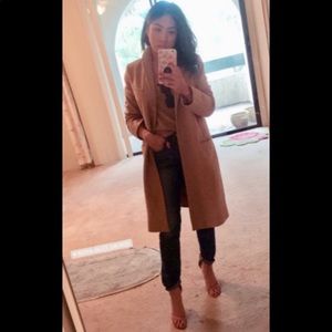 Classic Longline Beige Jacket Coat - French Connection
